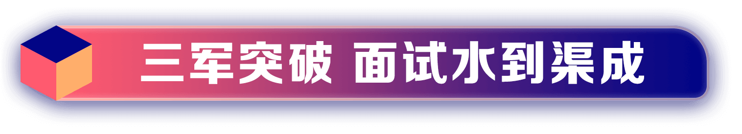 三军突破面试水到渠成